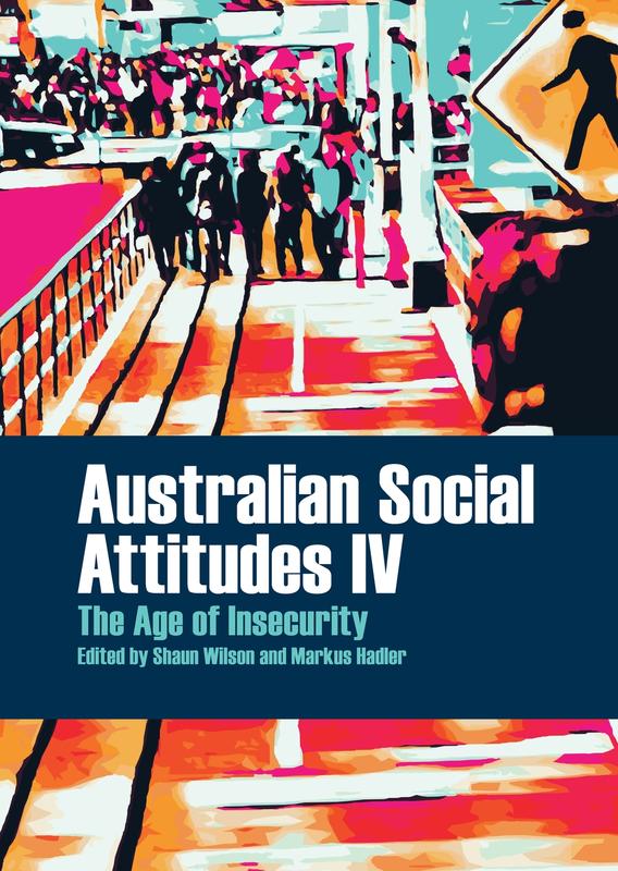 Cover: Australian Social Attitudes IV edited by Shaun Wilson and Markus Hadler