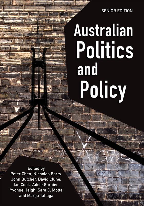 Cover: "Australian Politics and Policy: Senior Edition" edited by Peter Chen et al.
