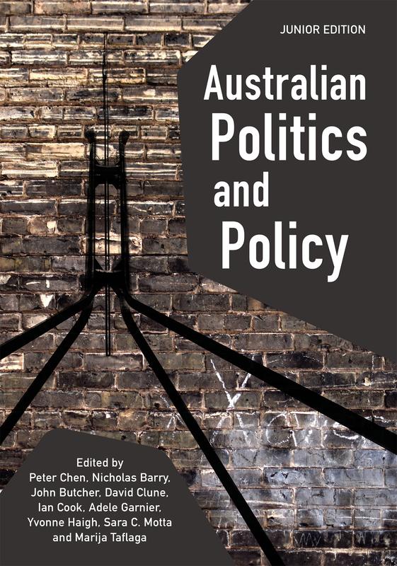 Cover: "Australian Politics and Policy: Junior Edition" edited by Peter Chen et al.